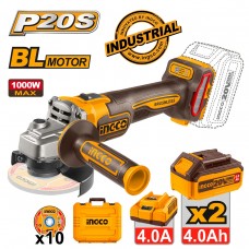 INGCO Γωνιακός Τροχός Μπαταρίας 115mm 20V Li-Ion CAGLI271532 INGCO Γωνιακός Τροχός Μπαταρίας 115mm 20V Li-Ion CAGLI271532